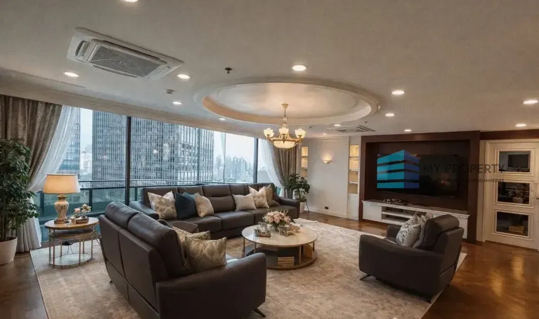 Luxury Penthouse near MRT Lumphini, opposite One Bangkok